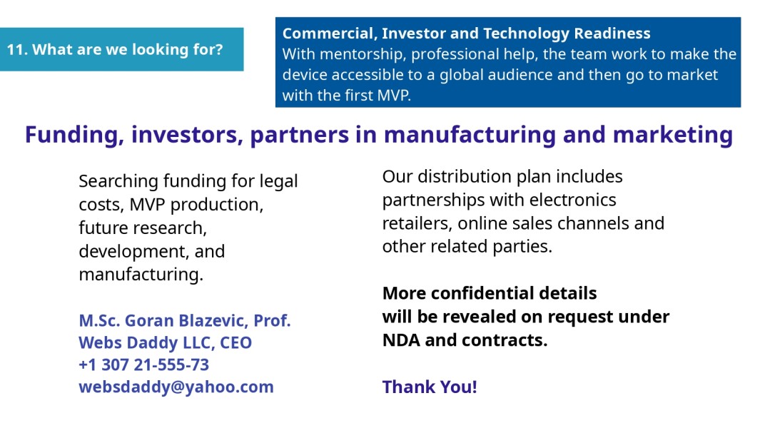 What we are looking for